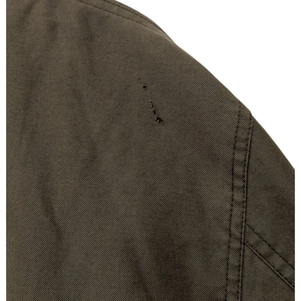 VTG Polo Ralph Lauren Olive Green Barn Chore Coat Jacket Large Fleece Lined Sz L